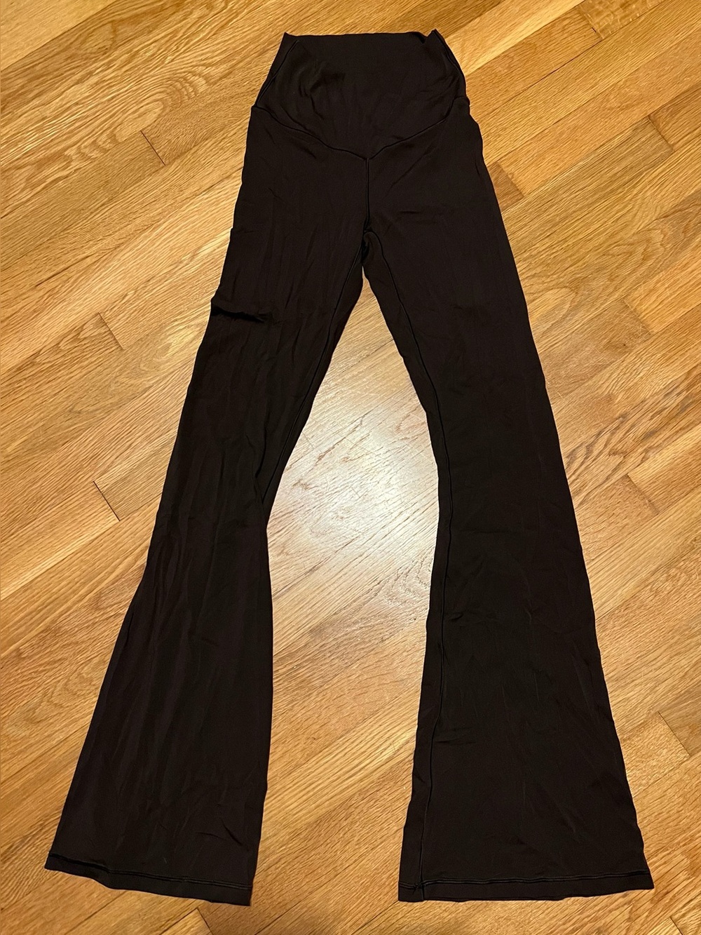 OFFLINE By Aerie High Waisted Crossover Flare Legging Brown, Size Small, Regular